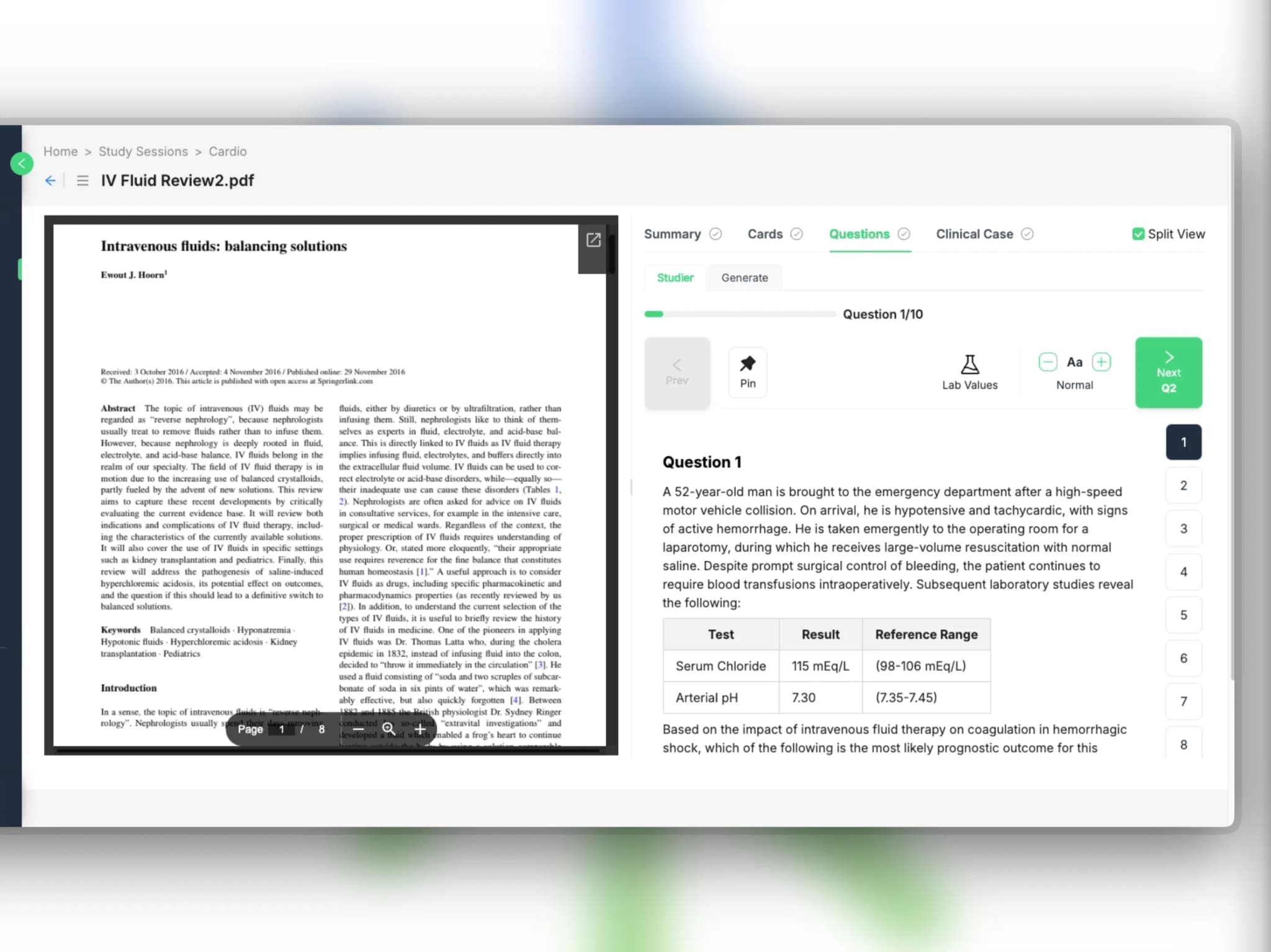 Step 2: Open a file and start studying!