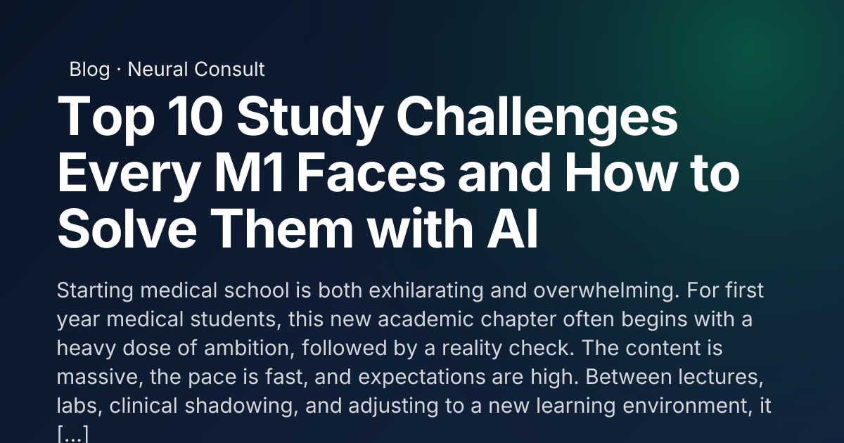 Top 10 Study Challenges Every M1 Faces and How to Solve Them with AI ...
