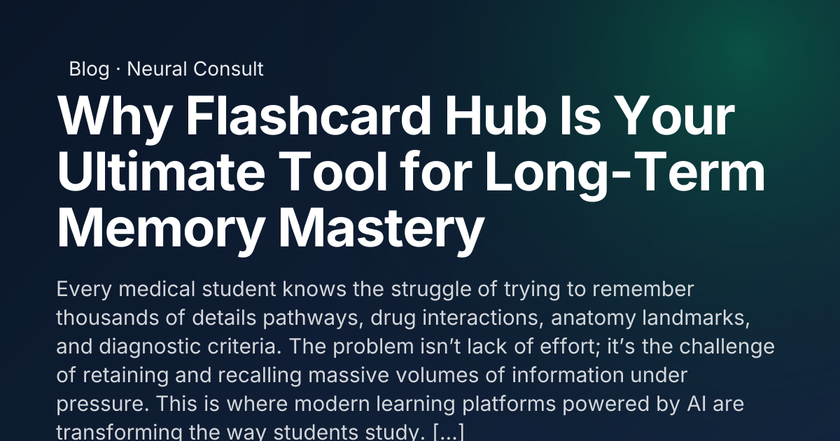 Why Flashcard Hub Is Your Ultimate Tool for Long-Term Memory Mastery ...